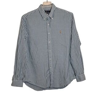 Ralph Lauren XL Mens Slim Fit Stretch Oxford Striped Long Sleeve Shirt